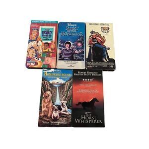 Lot Of 5 Homeward Bound Donut Man King Ralph VHS Tape Movies Vintage